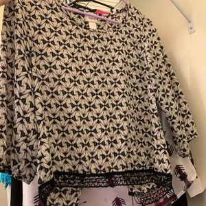 Day trip blouse. Open back